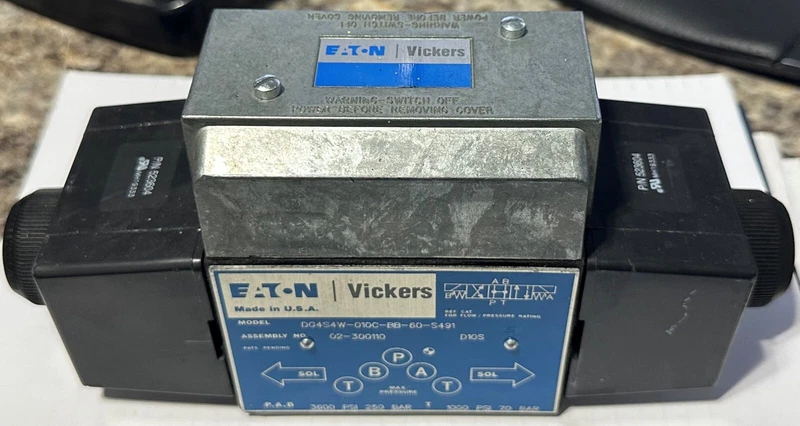 DG4S4W-010C-BB-60-S491, 2-300110, Eaton/Vickers, Directional Control Valve 2 DG4S4W 010C BB 60 S491 0