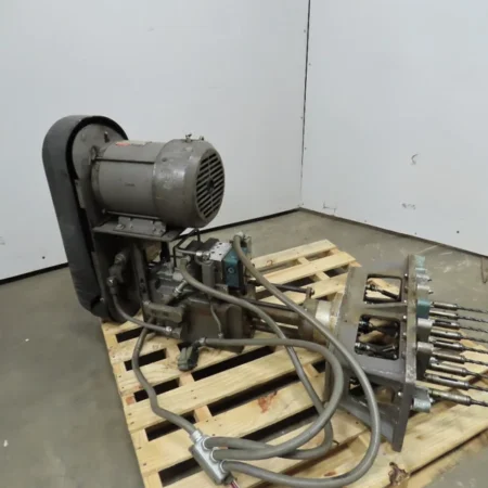 Master DU900 7-1/2Hp Hydraulic Multiple 9 Spindle Drill Head Unit 9" St No Motor