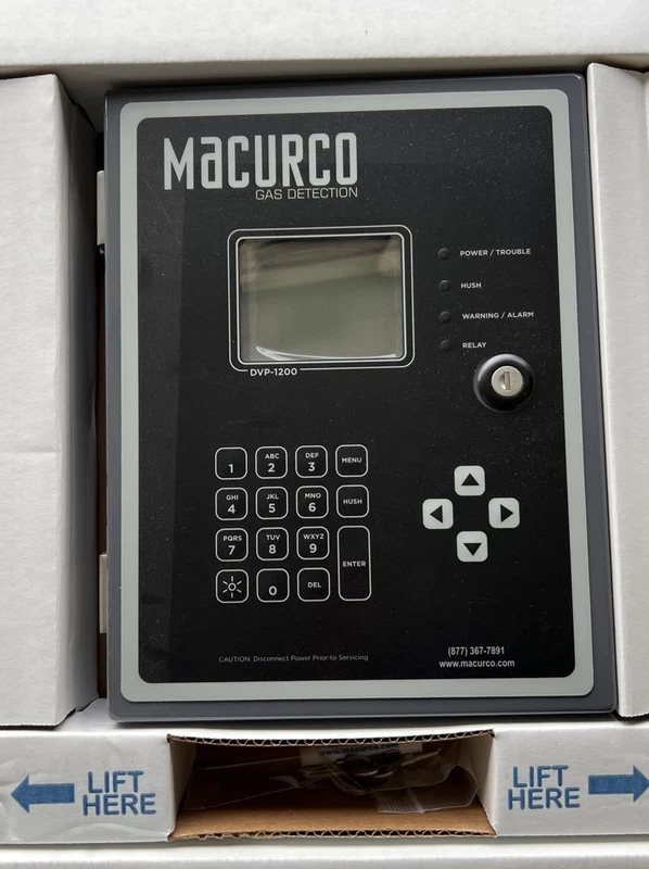 Macurco DVP-1200-4 Gas Detection Panel 120V, 192 Digital Sensors, 4 Rlys 2 DVP 1200 4 0
