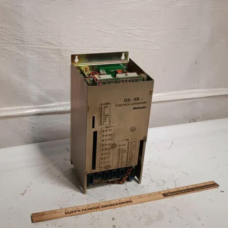 Okamoto DX-4B-1 Controller, 400W Servo Driver from closing industrial facility