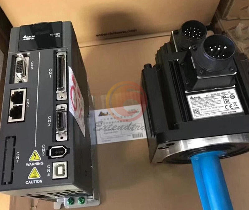 DELTA ECMA-C11010RS+ASD-A2-1021-M 1kw 3000rpm CANopen AC servo motor driver kits 2 ECMA C11010RSASD A2 1021 M 0