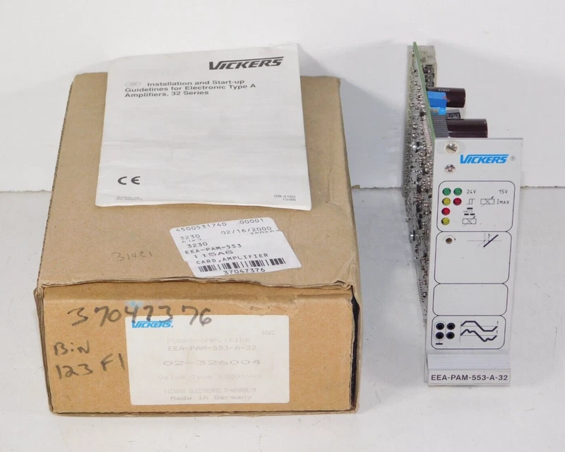 New Vickers EEA-PAM-553-A-32 Proportional Valve Power Amplifier Card Module Card 2 EEA PAM 553 A 32 0