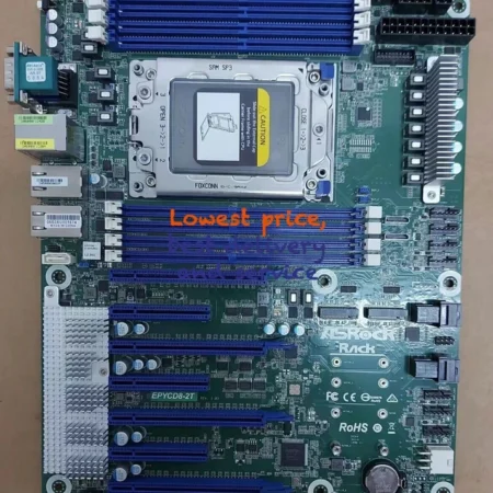 ASRock EPYCD8-2T motherboard supports EPYC 7001/7002 7 PCIE dual M2 SSD