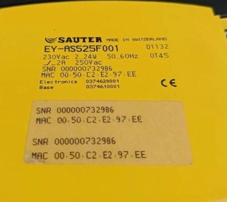SAUTER EY-AS525F001 I/O MODULE