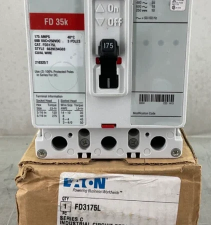 NEW EATON FD3175L CIRCUIT BREAKER 175 A 3P 600V