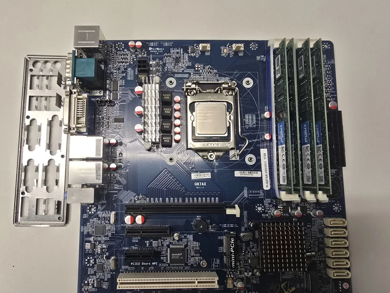 Q87AX FI-Q87AX-SNX06/1 Industrial Control Motherboard i7-4790s 3.20Ghz 32GB RAM 2 FI Q87AX SNX06 0