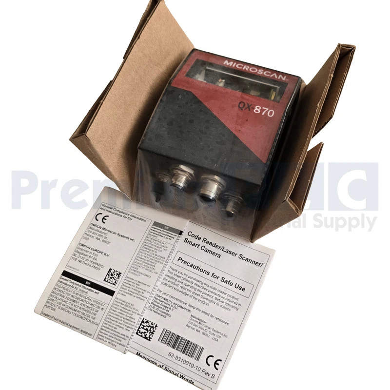 OMRON MICROSCAN FIS-0870-1005G REV. P QX-870 BARCODE SCANNER FIS08701005G NSNP 2 FIS 0870 1005G 0