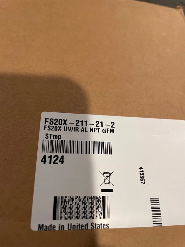 NIB Honeywell FS20X-211-21-2 UV FLAME DETECTOR Made in USA FACTORY SEALED *** 2 FS20X 211 21 2 0