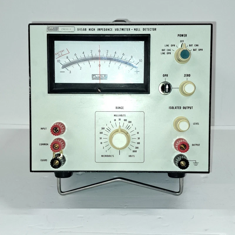 USED Fluke 845AB High Impedance Voltmeter Null Detector VERY GOOD CONDITION 2 Fluke845AB 0