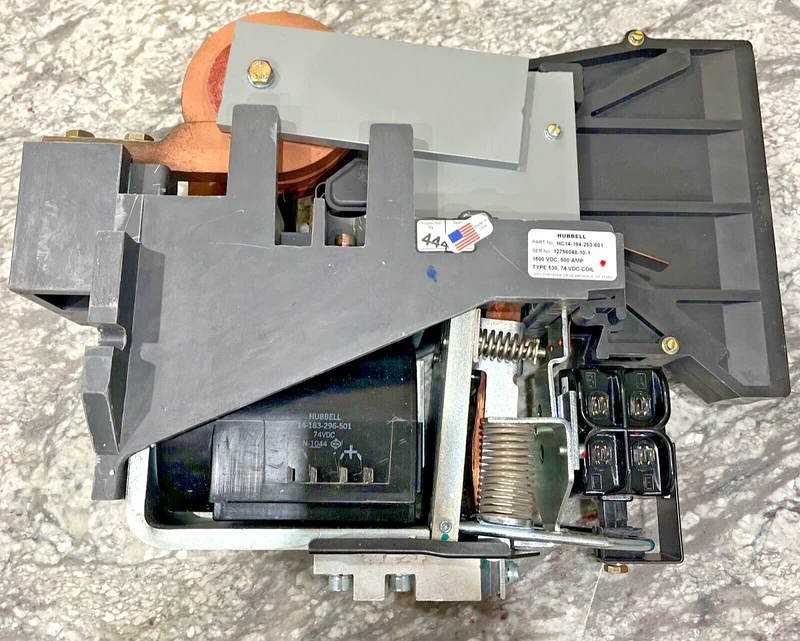 Hubbell HC14-194-525-601 Power Contactor 1500VDC 500 Amp Coil 74VDC 2 HC14 194 525 601 0