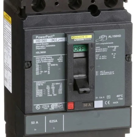 Square D NSB HDL36050 Molded Case Breakers (MCCBs)