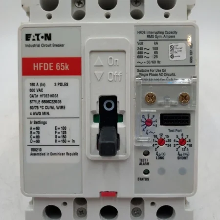 EATON HFDE316033 Circuit Breaker 160A 3P 600V HFDE 65k 160 Amp 3 Pole New