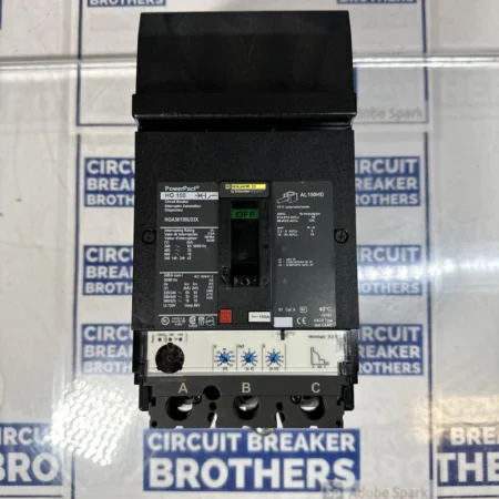 Square D HGA36150U33X 150 Amp 600V 3 Pole Circuit Breaker-Warranty New Take Out