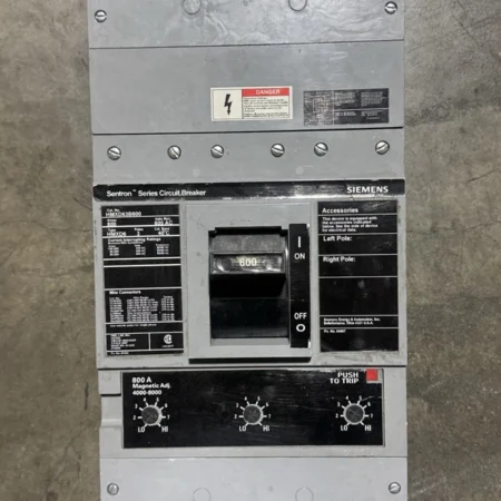 Siemen 800 Amp, 3 Pole, 600 volts Circuit Breaker HMXD63B800 w/ Trip