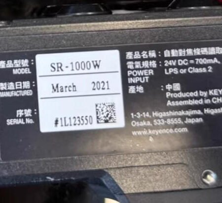 KEYENCE SR-1000W Automatic Focus Code Reader