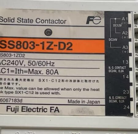 Fuji Electric SS803-1Z-D2 SS8031ZD2 Solid State Contactor