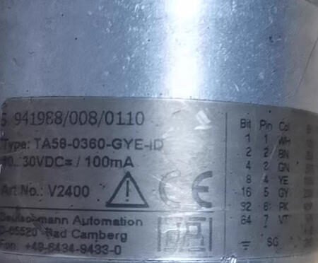 Deutschmann encoder TA58-0360-GYE-ID