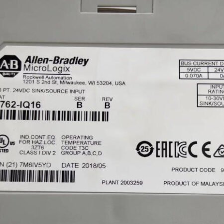Allen-Bradley 1762-IQ16 Source Input Module