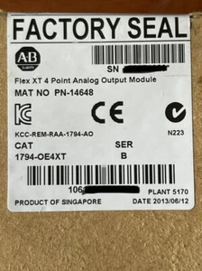 ALLEN BRADLEY Analog Output Module 1794-OE4XT