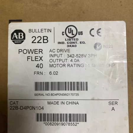 Allen Bradley 22B-D4P0N104 A  Drive