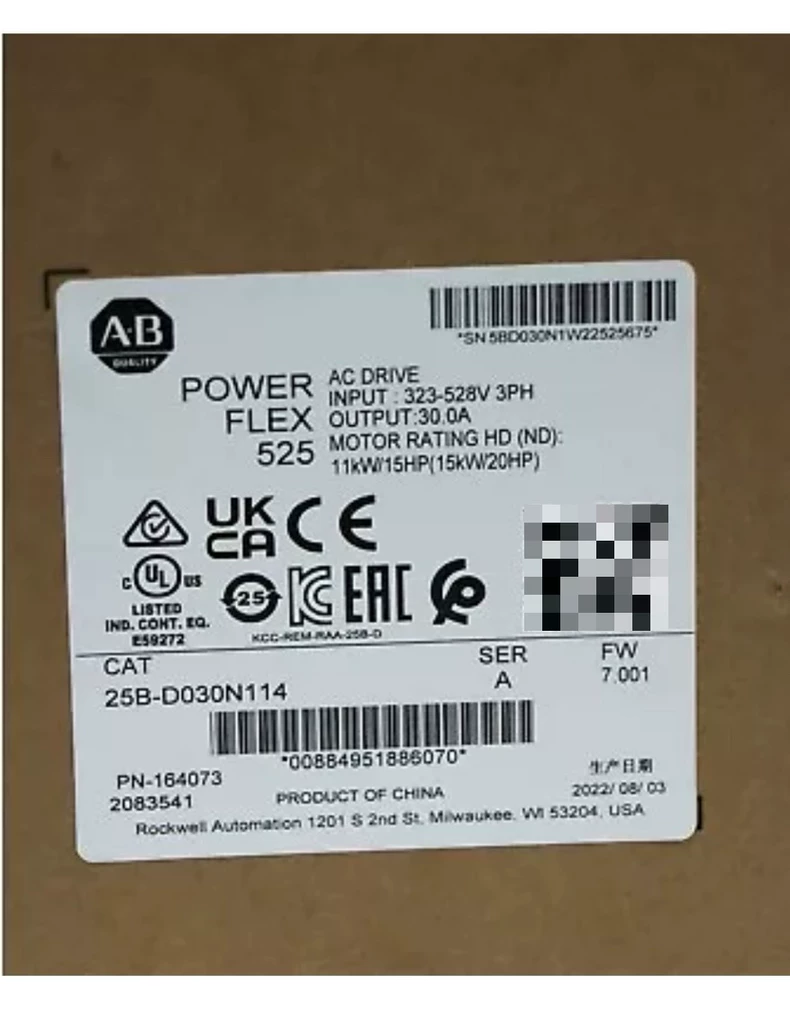 Allen-Bradley 25B-D030N114 AC Drive 1 Allen-Bradley 25B-D030N114 AC Drive