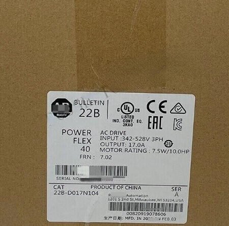 ALLEN BRADLEY 22B-D017N104 AC DRIVE