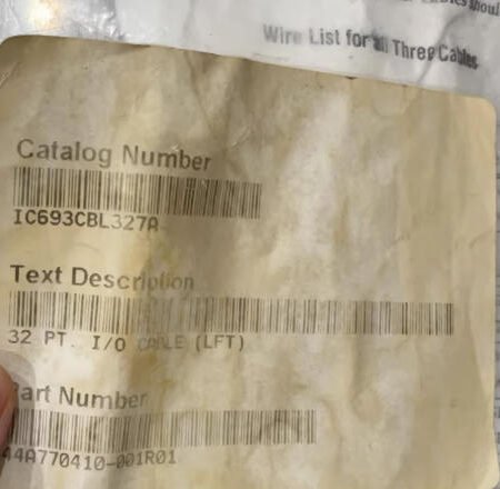 GE FANUC IC693CBL327A High Density I O Cables