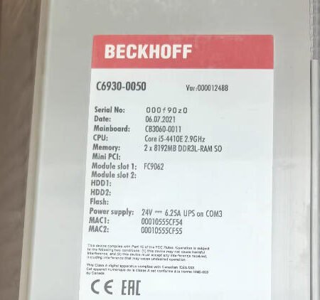 BECKHOFF C6930-0050 industrial computer