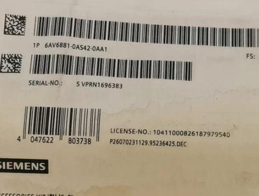 SIEMENS 6AV6881-OAS42-0AA1 2 6AV6881 OAS42 0AA1