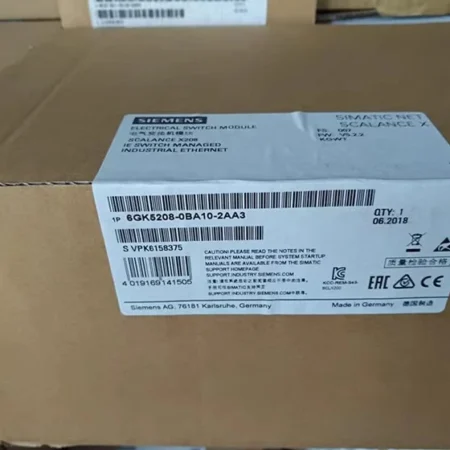 SIEMENS 6GK5208-0BA10-2AA3 X208 Managed IE Switch Module