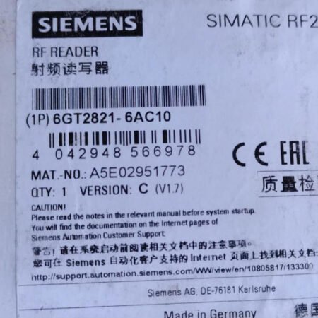 SIEMENS 6GT2821-6AC10 SIMATIC RF260R Reader
