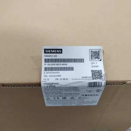 SIEMENS Inverter 6SL3210-5BE31-8UV0