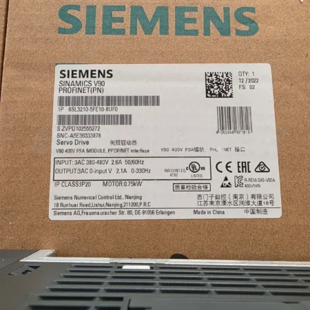 SIEMENS 6SL3210-5FE10-8UF0 driver