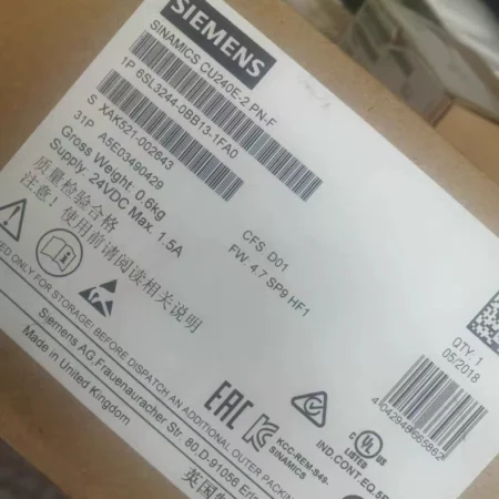 SIEMENS  Control Unit 6SL3244-0BB13-1FA0