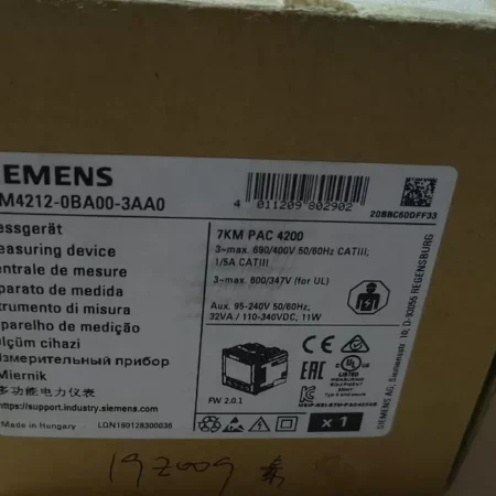 SIEMENS 7KM4212-0BA00-3AA0 Power Monitor Device