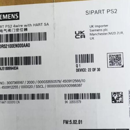 SIEMENS Intelligent electrical valve positioner 6DR5210-0EN00-0AA0