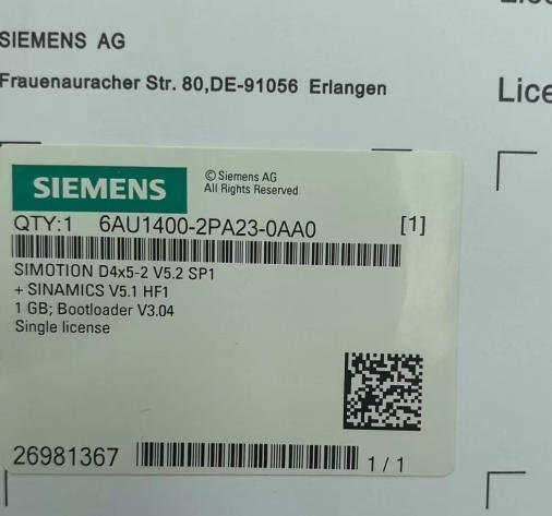 SIEMENS 6AU1400-2PA23-0AA0 Compact Flash Card 2 9aabba01 64af 41d3 9243 b01d7ca81795