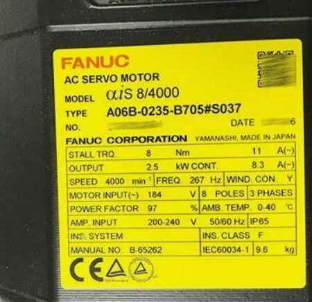 Fanuc servo motor A06B-0235-B705