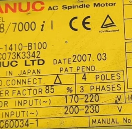FANUC A06B-1410-B100 servo motor