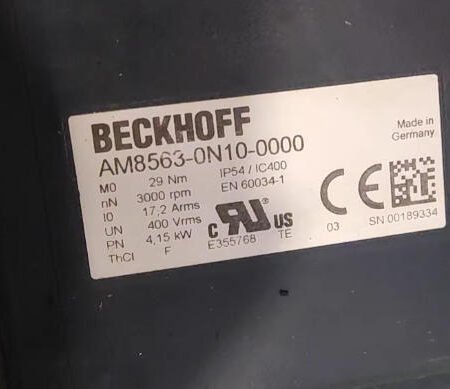 Beckhoff AM8563-0N10-0000 servo motor