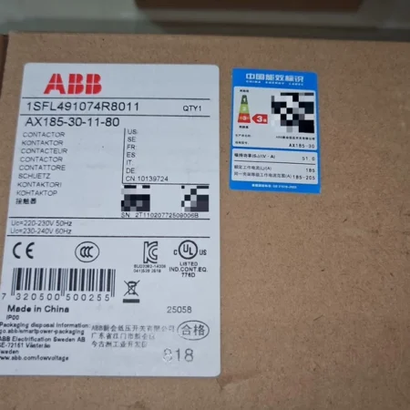 ABB contactor AX185-30-11-80