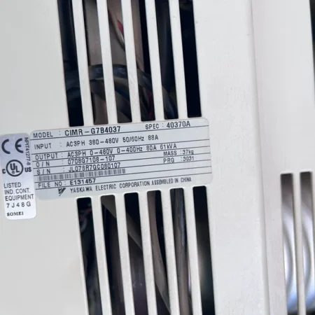 Yaskawa CIMR-G7B4037 inverter