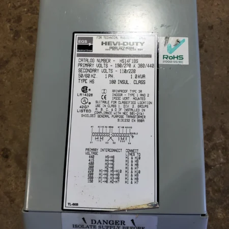 EGS Heavy Duty HS14F1BS Shielded Transformer