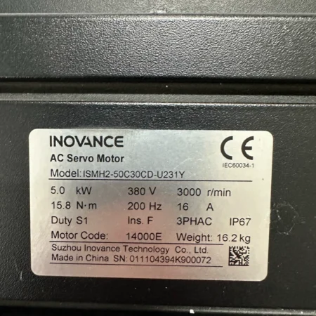 Inovance ISMH2-50C30CD-U231Y servo motor