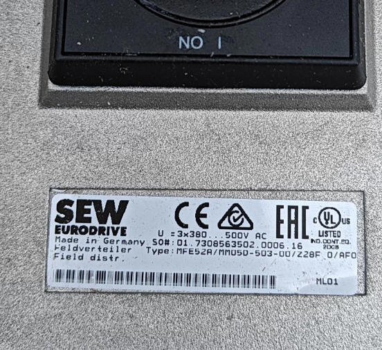 SEW frequency converter MM05D-503-00 2 MM05D 503 00