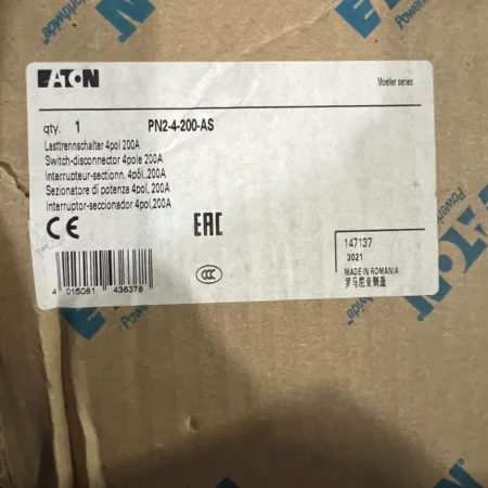 EATON PN2-200-AS 200A disconnecting Switch