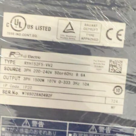 FUJI ELECTRIC RYH152F5-VV2 SERVO DRIVE