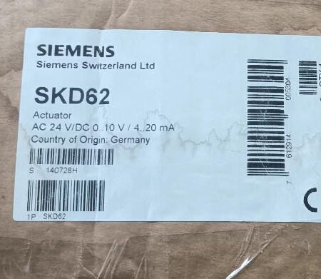 SIEMENS Electric valve driver SKD62