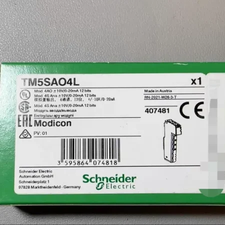 Schneider TM5SAO4L analog output module