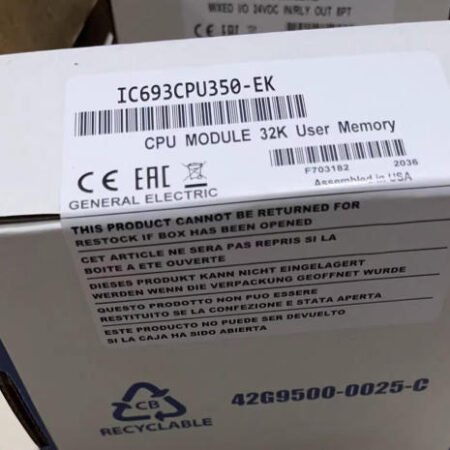 GE IC693CPU350-EK Analog I O Module